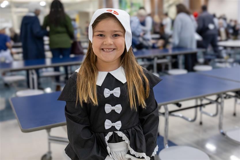 Students dressed as historical figures